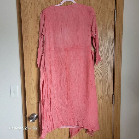 Jade & Cloud Silk blend pink fully lined dress womens size medium - Picture 3 of 6